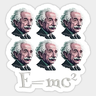 Albert Einstein E = MC2 Sticker